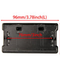 Back view of Two Pack Vintage Drawer Ring Pulls 3.78 Inch Black Zinc Alloy Cabinet Handles showing 96x52mm size and 76mm hole spacing