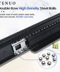 Undermount Heavy Duty Drawer Slides Full Extension Bottom Mounted 16 24 32 40 Inch Hidden Ball Bearing Rails 250 Lb Pair