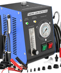 EVAP Smoke Machine Leak Tester With Built In Air Pump And Pressure Gauge Flow Meter Dual Mode Automotive Leak Detector For All 12V Cars And Motorcycles Detects Evap System Intake Crankcase Vacuum Turbo EGR And Exhaust Leaks, front view