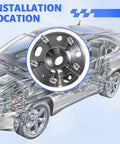Wheel Hub And Bearing Assembly 513288 For Chevy Malibu Buick Regal Cadillac XTS Impala Buick LaCrosse Equinox GMC Terrain Saab 9 5 With ABS 5 Lug Front And Rear Replacement Upgrade installation location diagram
