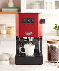 Classic Pro Espresso Machine 1.3L Cherry Red For Home Baristas With Pro Grade 9 Bar Extraction 58mm Commercial Portafilter