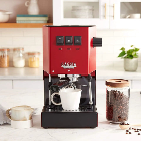 Classic Pro Espresso Machine 1.3L Cherry Red For Home Baristas With Pro Grade 9 Bar Extraction 58mm Commercial Portafilter