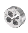 M5 X 0.8 Metric Tap And Die Set For Thread Repair Hand Tool Kit round die for recutting and cleaning threads