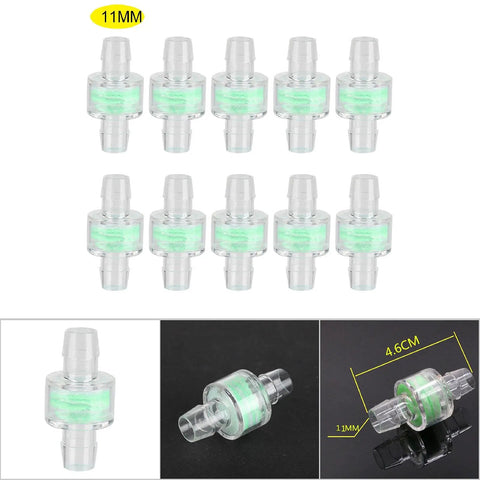 Heavy Duty 10 Pack Three Layer Liquid Cooling Filter For Pc Water Cooling Systems Abs Dual Cotton Strainer Compatible With Five To Eleven Mm Tubing Outer Diameter Eleven Millimeter
