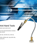 Dope Helping Hands For Soldering And Welding With Adjustable Magnetic Base, Flexible Gooseneck Arms And Detachable Alligator Clips, showing flexible arm and clamp.