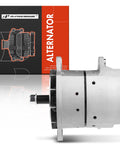 Side view of Beefed Up 12V 170Amp Truck Alternator For Freightliner Kenworth Peterbilt Sterling Without Pulley Replaces 8600126