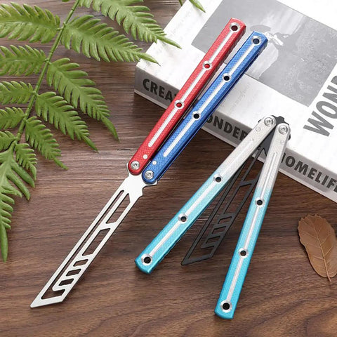 Integrated Forging Bushing System With Aluminum Channel Handle on wooden surface, colored handles visible, 10in size.