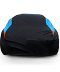 Waterproof Car Cover For All Weather Snowproof UV Protection Windproof Outdoor Full Car Cover For Sedan Fits 194 To 206 Inches Blue