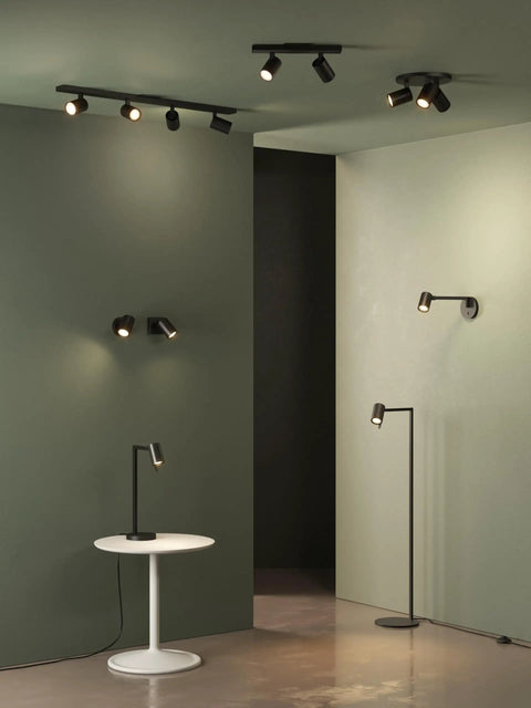 Ascoli Twin Indoor Spotlight Bar In Matte Black Finish With Dual Adjustable Heads Tilt And Rotate For Kitchen Islands