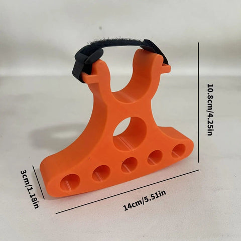 Two Pack Bicycle Maintenance Handlebar Clip On Stand Mount Bracket for Road and Mountain Bikes, orange, with adjustable straps