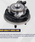 Front Wheel Hub And Bearing Assembly 515078 For Ford Explorer 2006 2010, Explorer Sport Trac 2007 2010, Mercury Mountaineer 2006 2010 With 5 Lug ABS Premium OE Replacement For A Smooth Ride And Easy Install Bolt On Drop In wheel hub displayed