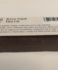 Sweet Brown Tripoli Buffing Compound Slays Stubborn Scratches On Stainless Steel And Aluminum While Delivering That Crisp Slick Shine On Wood And Metals One Pound Usa Made block with label on white background
