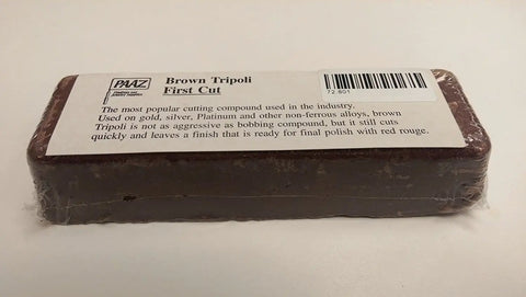 Sweet Brown Tripoli Buffing Compound Slays Stubborn Scratches On Stainless Steel And Aluminum While Delivering That Crisp Slick Shine On Wood And Metals One Pound Usa Made block with label on white background