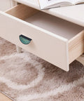 2 Pack Blooming Apricot Blossoms Cabinet Handles Black Semicircle Drawer Pulls on cream drawer with floral design
