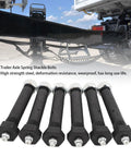 Greaseable Spring Shackle Bolts for Trailers Steel 9 16 Inch By 3 Inch M11x1 Threads Heavy Duty Trailer Suspension Hardware With Grease Zerk Wide Axle Fitment For 2000 3500 5200 6000 7000 Lb Axles on trailer suspension, 6-pack