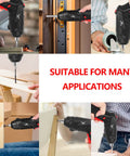 Go To 3.6V Cordless Screwdriver Set With Quick Grip Mini Power Drill For No Sweat Home Repairs, shown in various applications.