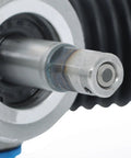 Close-up of metal component from Power Steering Rack And Pinion Replacement For Chevy Silverado And Gmc Sierra 1500 1999 To 2006 Rwd Direct Fit Bolt On Oem Grade Gear With Smooth Steering Performance Covers 22-1000 97-1000 19133675 26079794