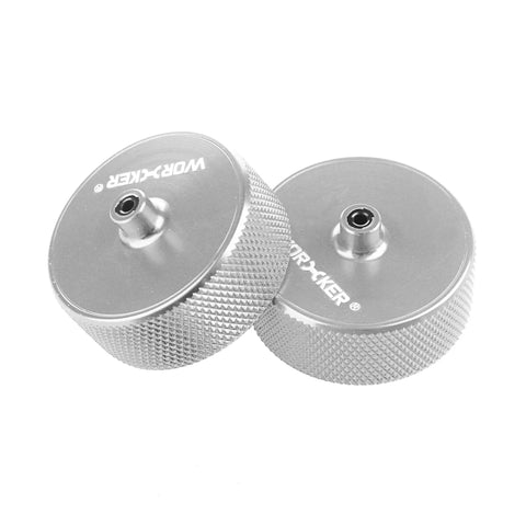 Dope Aluminum Alloy Flywheels Mod Kit For Nerf Stryfe CS18, metal flywheel set with silver finish, close-up view