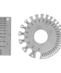 Pro Grade Stainless Steel Round Hole Diameter Gauge For Wires And Rods, Precision Measuring Tool Ruler with high contrast engravings