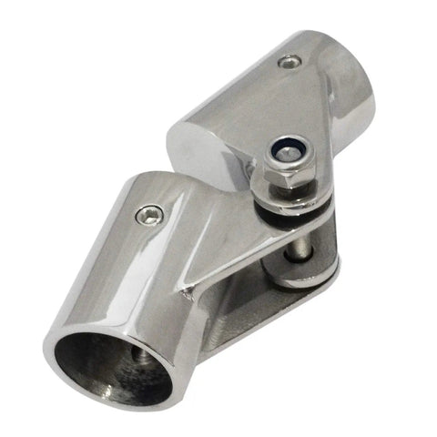 316 Marine Grade Stainless Steel Folding Swivel Connector Fitting For 3/4 Inch Boat Hand Rail Tube, side view