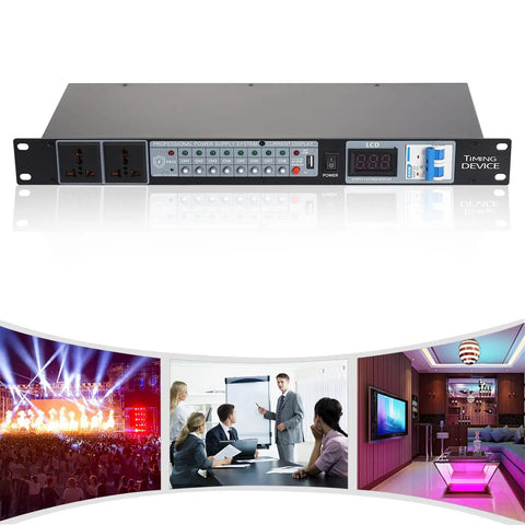Heavy Duty Audio Power Conditioner With Ten Outlets And Usb Charging Ports Rock Solid Flame Retardant Abs Build for home studio.