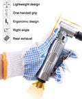 Heavy Duty 90 Degree Air Die Grinder With A Solid Zinc Alloy Body Hitting 20000 Rpm for smooth operation in hand.
