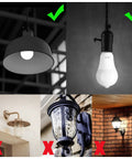 Motion Sensor LED Light Bulb For Indoor Use With Dusk To Dawn Auto On, E26 Base, 6000K Daylight, 13.5W Equals 100W, PIR Infrared Motion Activation, No Fuss Security Night Light, 4 Pack shown in indoor and outdoor fixtures