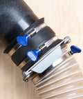 4 Inch Dust Control Flex Cuff with Adjustable Key Hose Clamps for a Tight Airtight Seal Between 4 Inch Dust Collection Ports