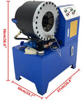 Heavy Duty Electric Hydraulic Hose Crimping Machine For Steel And Rubber Tubes 0.2 To 4 Inch Range 14 Die Sets Included with blue finish.
