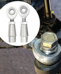 Two Pair One Half Inch Heim Joints Kit With Right And Left Hand Threads Jam Nut Bung Half Inch Rod End Chromoly Joints Panhard Kit For Steering And Suspension Traction Bars, 1/2-inch chromoly rod ends with jam nuts installed