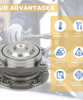 Jeep Cherokee And Chrysler 200 Rear Wheel Hub Bearing Assembly Pair 512514 2WD only direct replacement displayed.