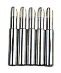 Five Piece 900 Mt Series Copper Soldering Tips Thick Transfer Welding Station Replacement For Heat Iron Plus Power Supply Pure Metal Efficiency - close-up of five pure copper tips.