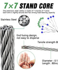 Shade Sail Hardware Winch Kit 60 Piece Stainless Steel Set For Rectangle And Triangle Canopies wire rope details