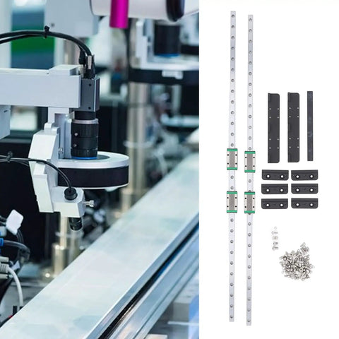 Two Piece Y Axis Linear Guide Rail Set For Neptune 3 Maximum And Neptune 4 Maximum 3D Printers High Carbon Steel Low Noise