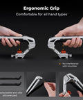 Dual Mount Camera Top Handle With NATO Clamp And ARRI Locating Pins, ergonomic grip with replaceable silicone pad