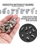 Gearhead Approved Grease Nipple Kit, 60 Piece Assortment, stainless and brass zerk nipples in hand, smooth without burrs