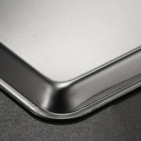 Heavy Duty Commercial 13 X 18 Half Size Aluminum Sheet Pan And Bun Tray With Sturdy Tapered Sides Built To Crush The Daily Kitchen Grind Without Breaking A Sweat