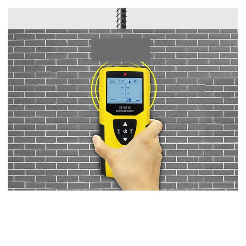 Dead On Stud Finder And Wall Scanner detects pipes, cables, and rebar in concrete, measuring 20mm depth accurately.