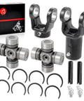 Heavy Duty Prop Shaft Yoke and U Joint Kit for ATV and UTV Fits Scrambler 400 500 Magnum with components displayed