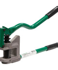 One Stroke Manual Metal Stud Punch Tool 1-11/32 Inch with aluminum head and contoured handle for quick holes in steel studs