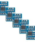 Pack of Five MAX485 TTL to RS485 Converter Module 5V Unidirectional Serial Port Small Board for Industrial Control 2.5Mbps
