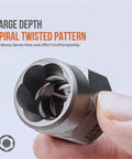 Heavy Duty Reverse Thread Impact Socket Set 1/4 3/8 And 1/2 Inch Drive Bits For Mechanic Pros Who Need Killer Gear To Smash Tough Jobs Without Any Frustration Or Slow Down Ever Again Today, spiral twisted socket