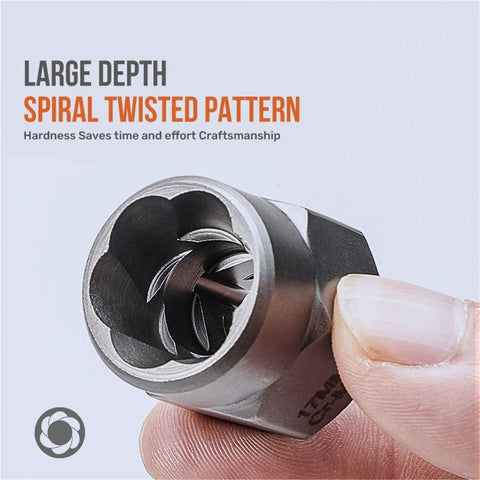 Heavy Duty Reverse Thread Impact Socket Set 1/4 3/8 And 1/2 Inch Drive Bits For Mechanic Pros Who Need Killer Gear To Smash Tough Jobs Without Any Frustration Or Slow Down Ever Again Today, spiral twisted socket