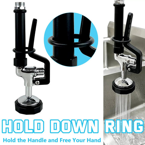 Heavy Duty Pre Rinse Sprayer With 38 Inch Flexible Hose Pro Grade Commercial Sprayer for High Pressure 1.42 GPM Cleaning