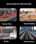 Heavy Duty Fully Automated Industrial Permanent Magnet Crane Alloy Steel Overhead Hoist Lifter For Iron Plates And Scrap Metal in factory, docks, steel handling, and infrastructure use.