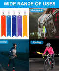 12 Pack Reflective Safety Pendants for Backpacks, Bags, Keychains and Gear, Silver Reflectors for Night Running, Cycling