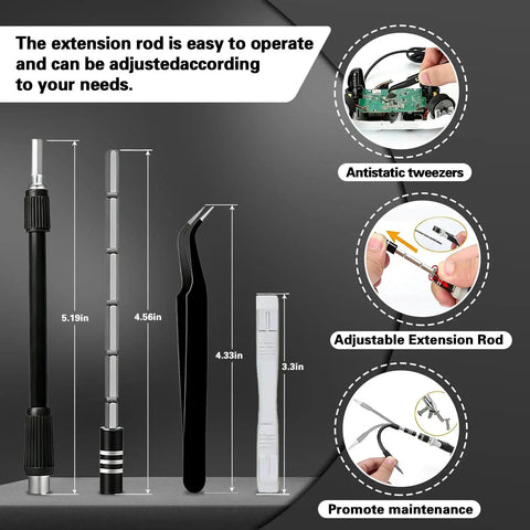 Dope All In One 138 In 1 Precision Screwdriver Set With Magnetic Bits And Portable Case For Electronics And DIY Repair Pro Tool Kit