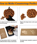 Granite Countertop Paint Kit For Kitchen And Bathroom Brown Finish With High Gloss Topcoat Easy DIY Refinish Sponge Preparation