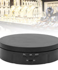 The Top Tier Rotating Display Turntable Comes In Three Sizes With Electric Spin, USB power, and quiet motor for showcasing jewelry.