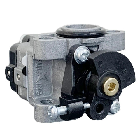 OEM Carburetor Replacement For Ryobi 25cc 2 Cycle Full Crank showing side view, includes 307160001 307160011 Easy Install DIY Friendly